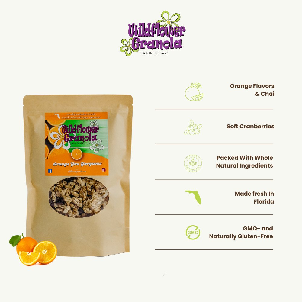 Orange You Gorgeous Granola - Wildflower Granola